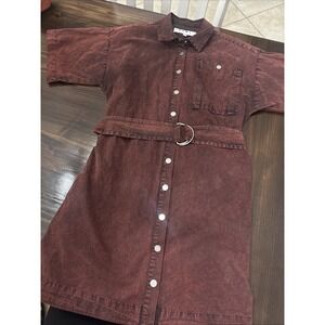 Proenza Schouler PSWL snap front Belted dress size 2